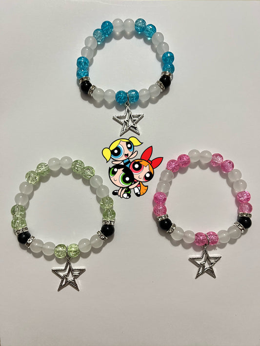 Powerpuff bracelets