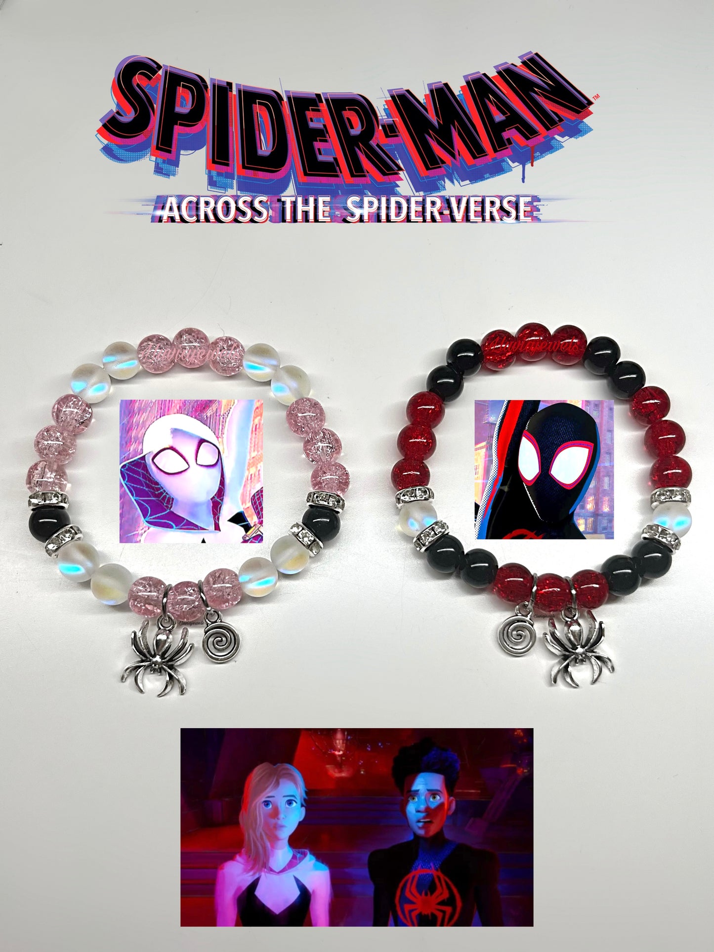 Spider couple bracelets