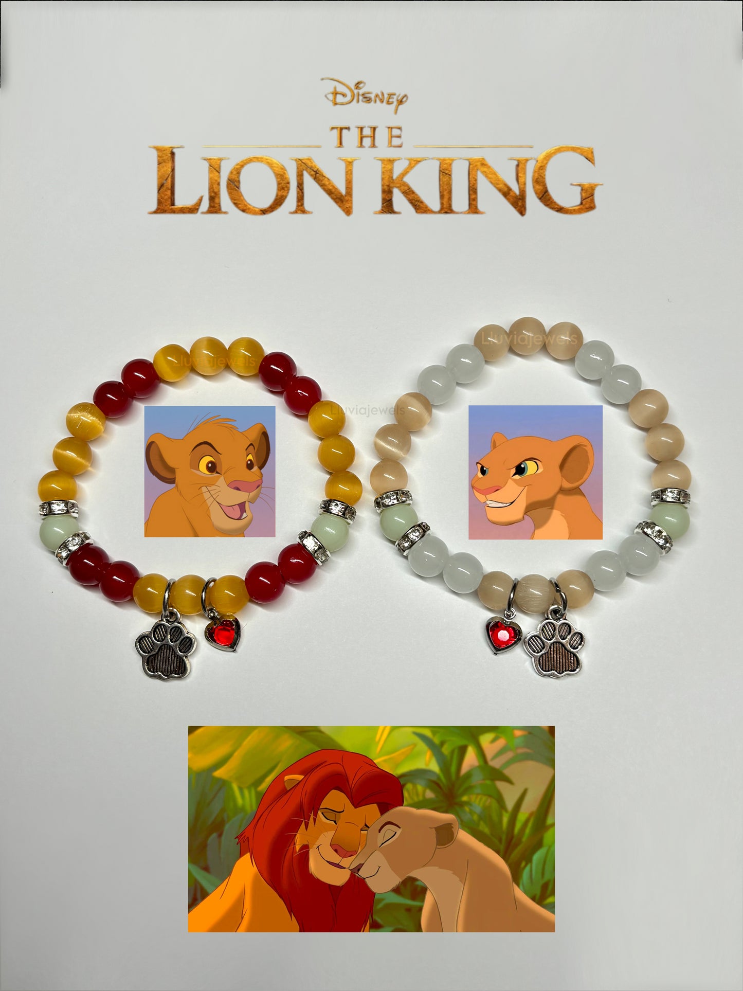 Simba and Nala bracelets