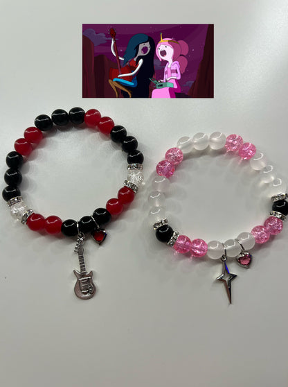 Marceline and bubblegum bracelets