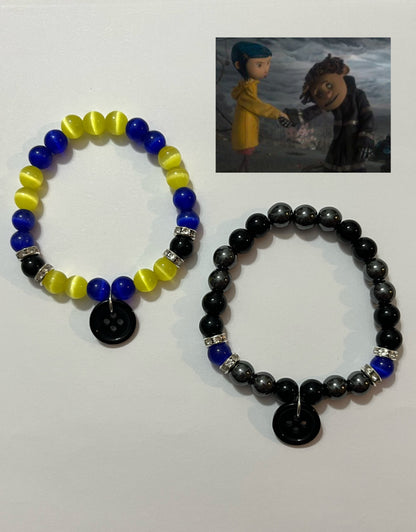 Coraline and wybie bracelets