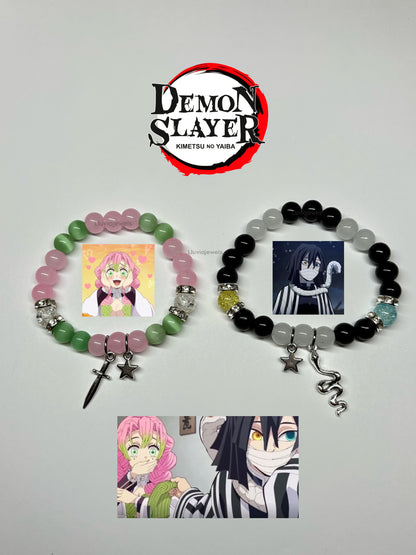 Mitsuri x Obanai bracelets