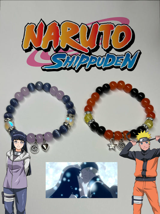 Hinata and Naruto bracelets